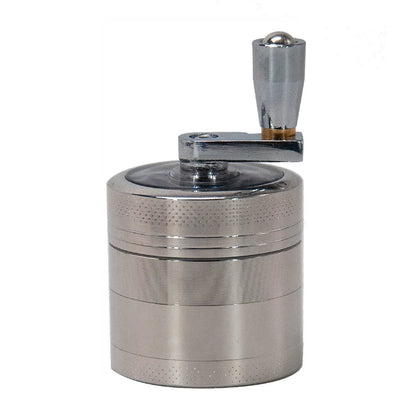 Herb Tobacco Grinder 4 Layers Herb Crusher Machine Herb Spice Mill Grinder Hand Muller Crank Cigar Tobacco Hand Grinder Crusher