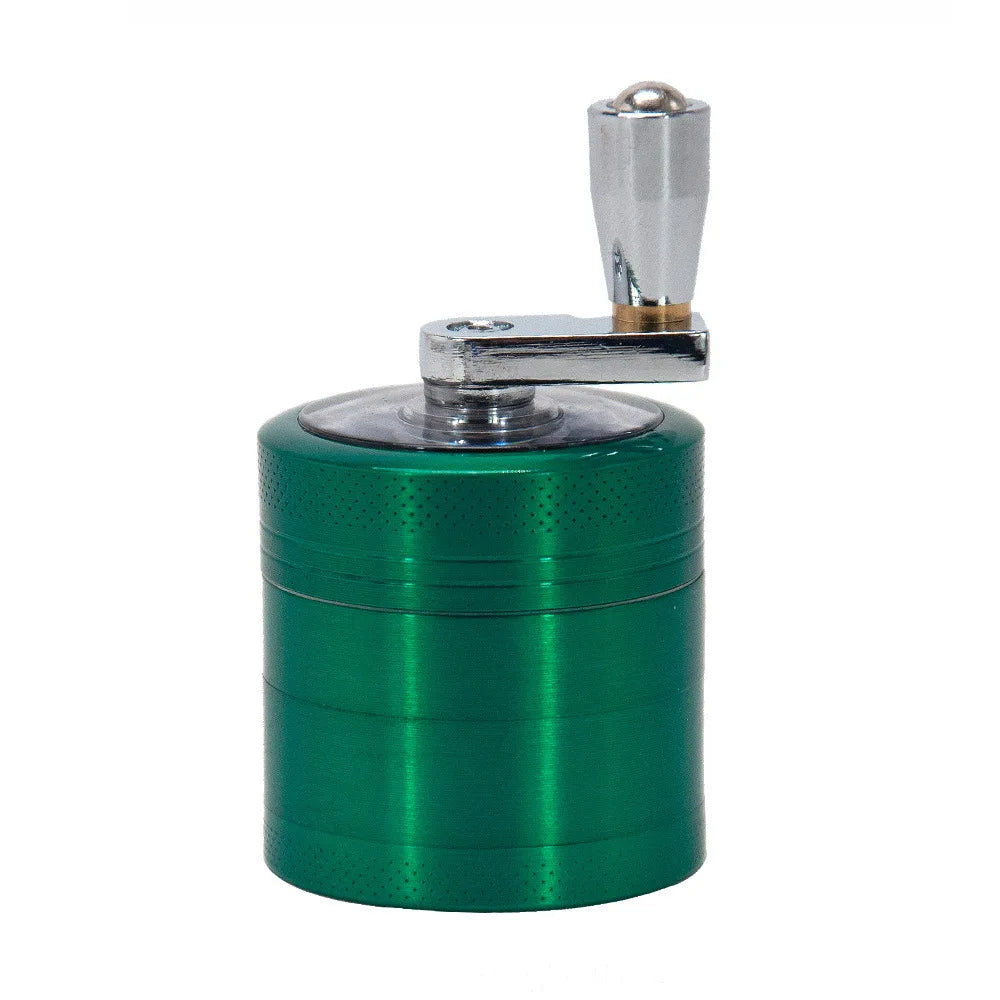 Herb Tobacco Grinder 4 Layers Herb Crusher Machine Herb Spice Mill Grinder Hand Muller Crank Cigar Tobacco Hand Grinder Crusher